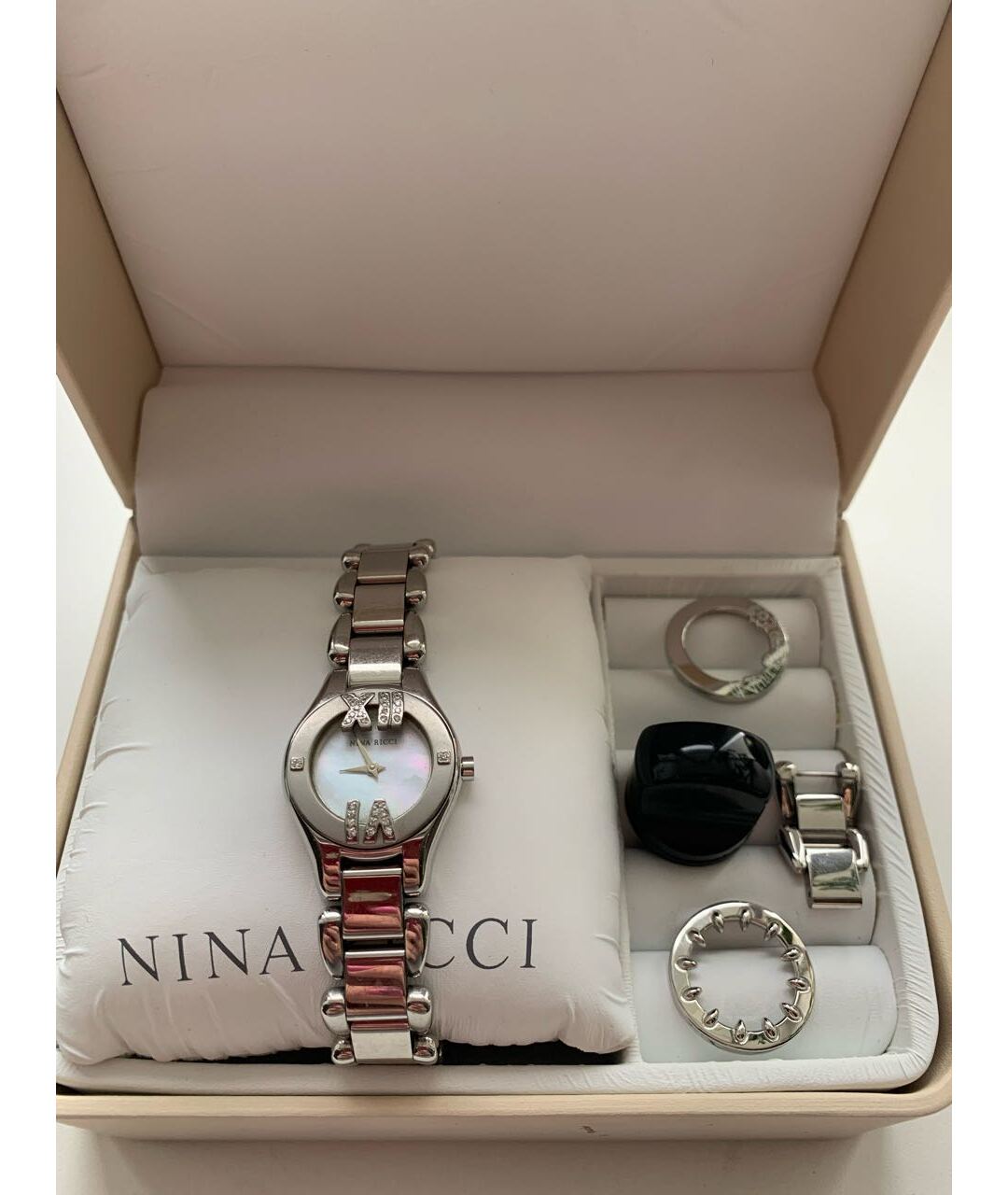 NINA RICCI Серебряные стальные часы, фото 3