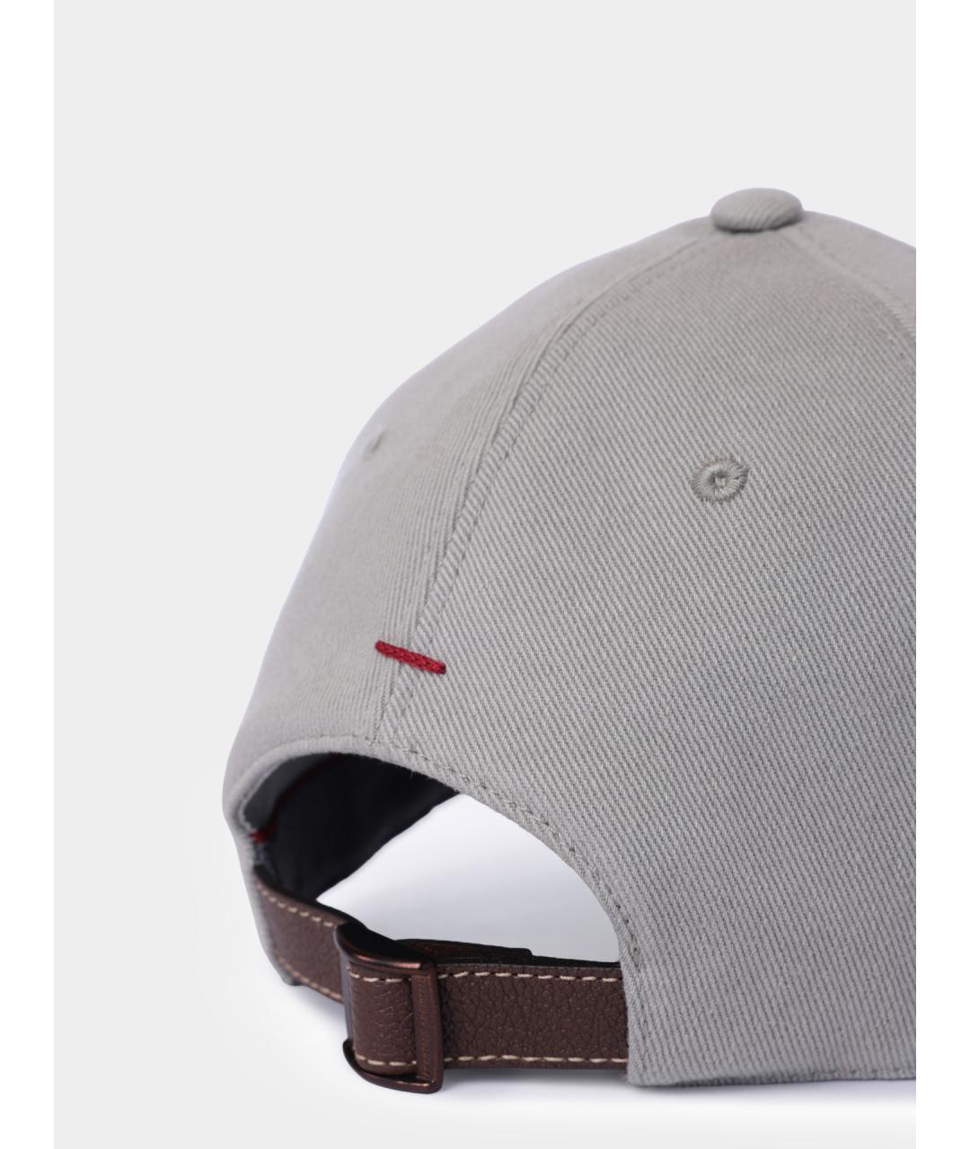BRUNELLO CUCINELLI Серая хлопковая кепка/бейсболка, фото 4