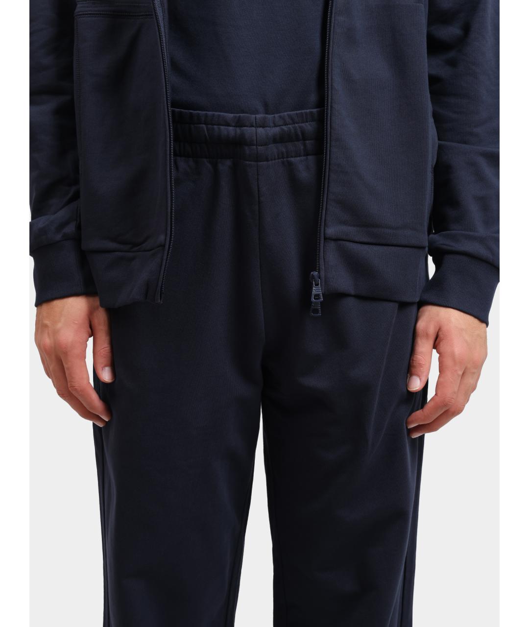 EA7 Синий хлопковый спортивный костюм, фото 6