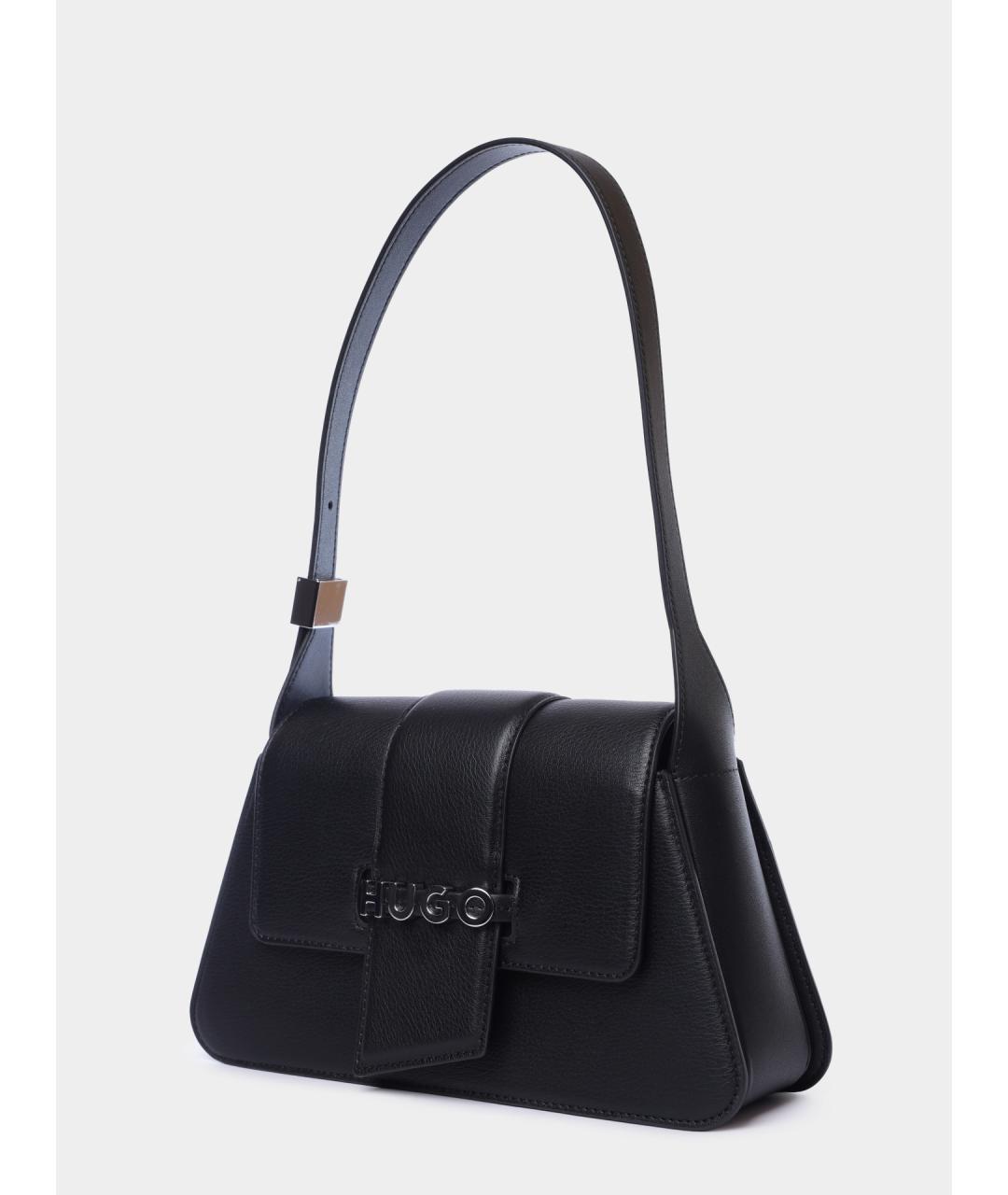 HUGO Черная сумка через плечо из искусственной кожи, фото 2