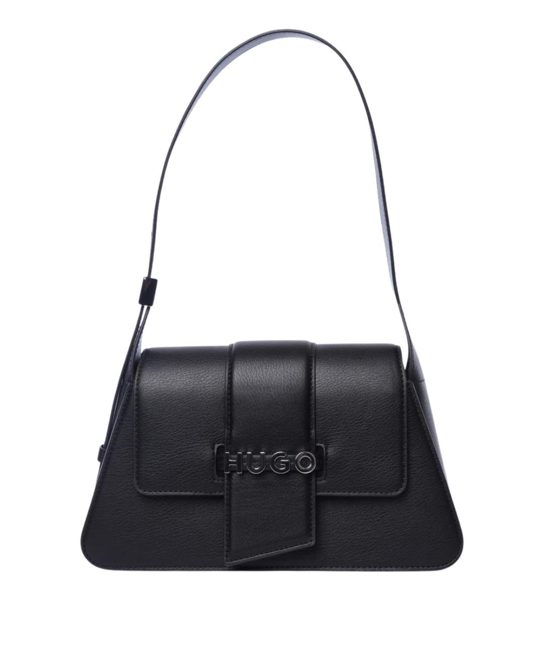 HUGO Черная сумка через плечо из искусственной кожи, фото 1