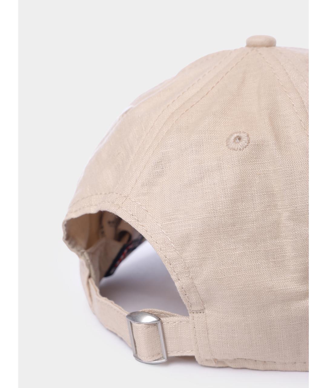 St. Barth Бежевая льняная кепка/бейсболка, фото 4