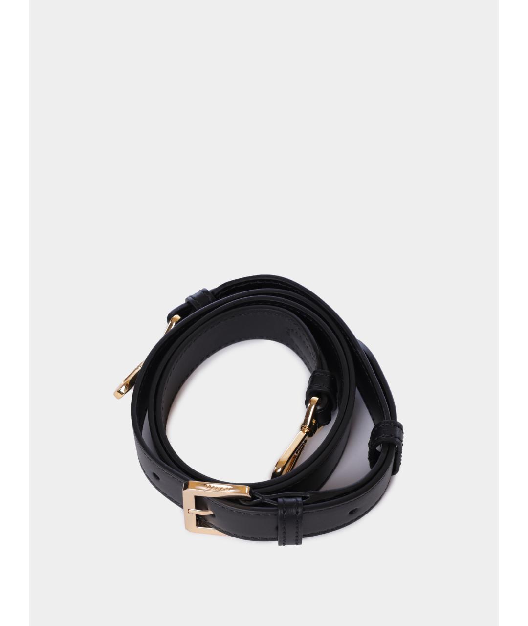 LANCEL Черная кожаная сумка через плечо, фото 5