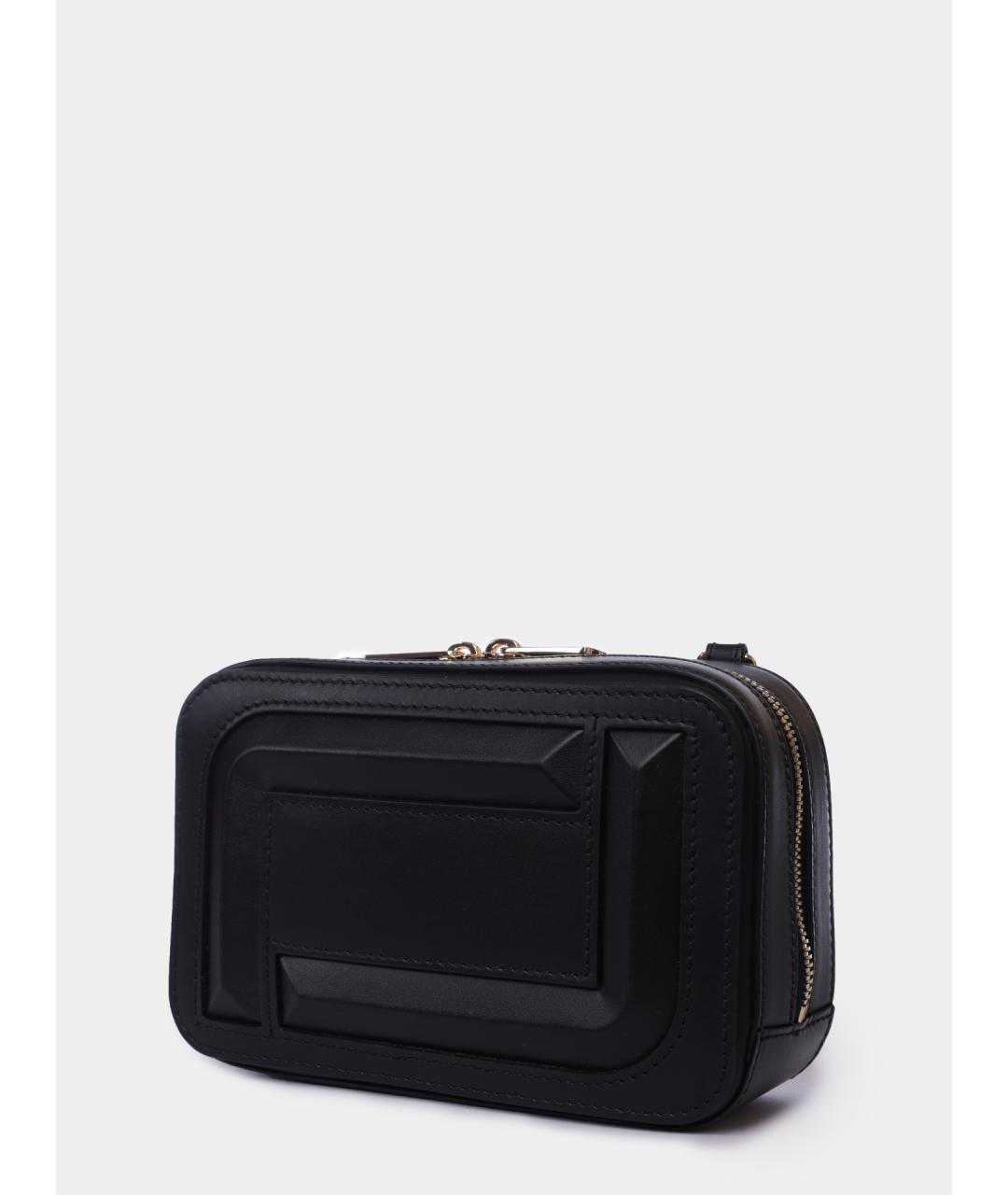 LANCEL Черная кожаная сумка через плечо, фото 3