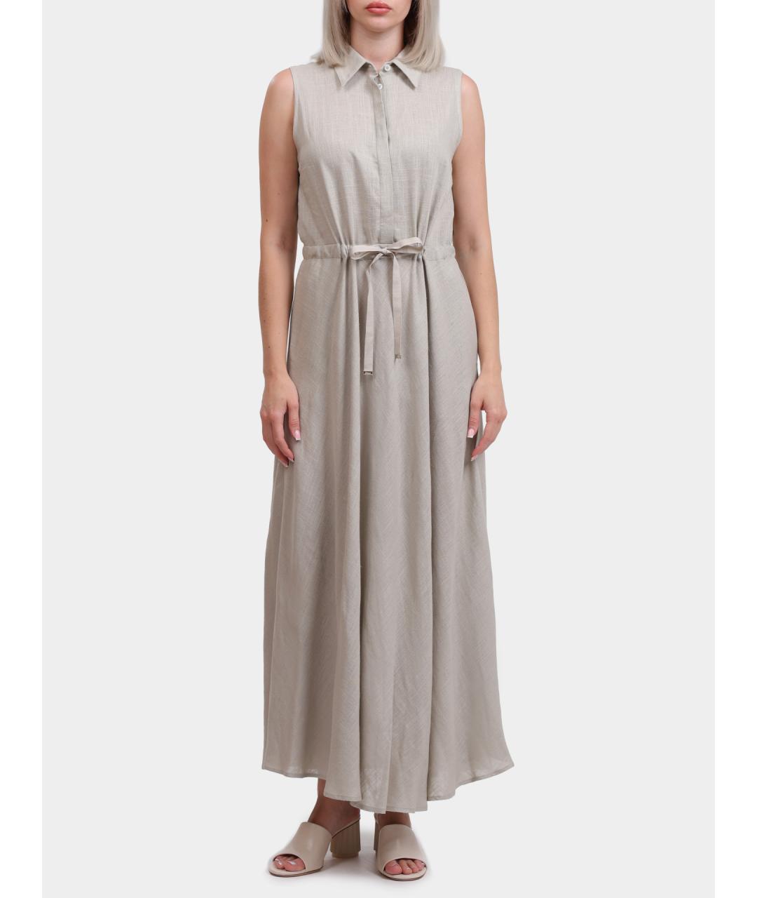 HERNO Серое повседневное платье, фото 6