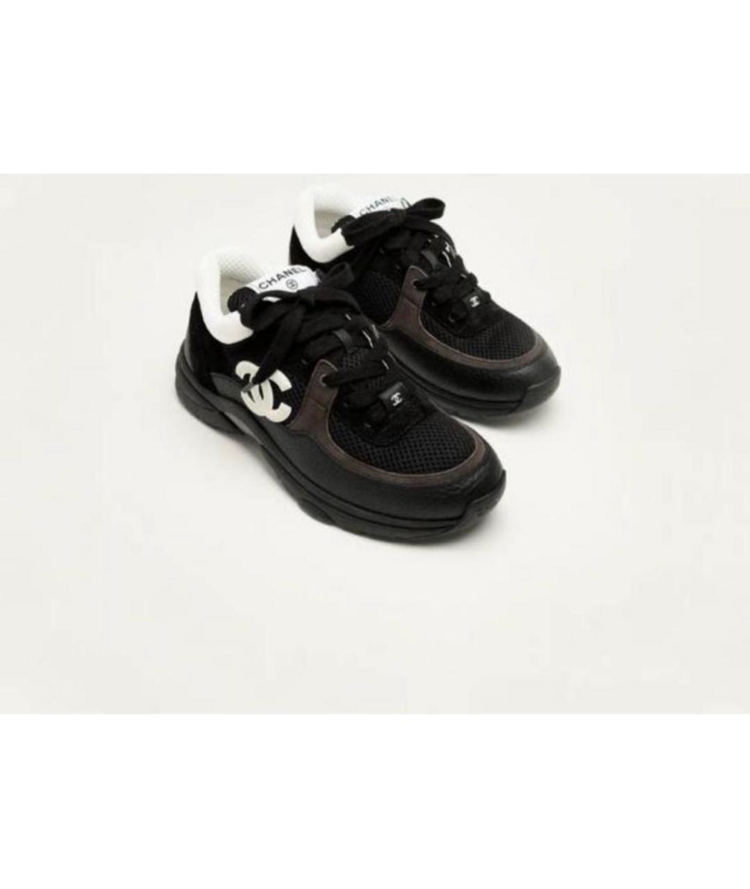 CHANEL Черные кроссовки, фото 1