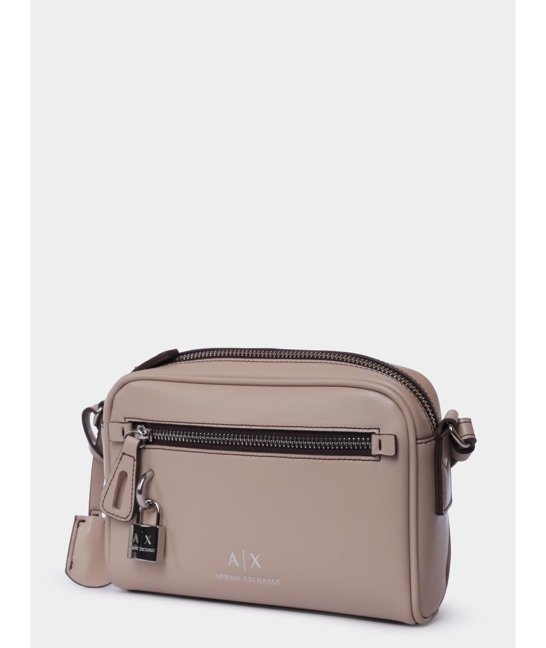 ARMANI EXCHANGE Бежевая сумка через плечо, фото 4