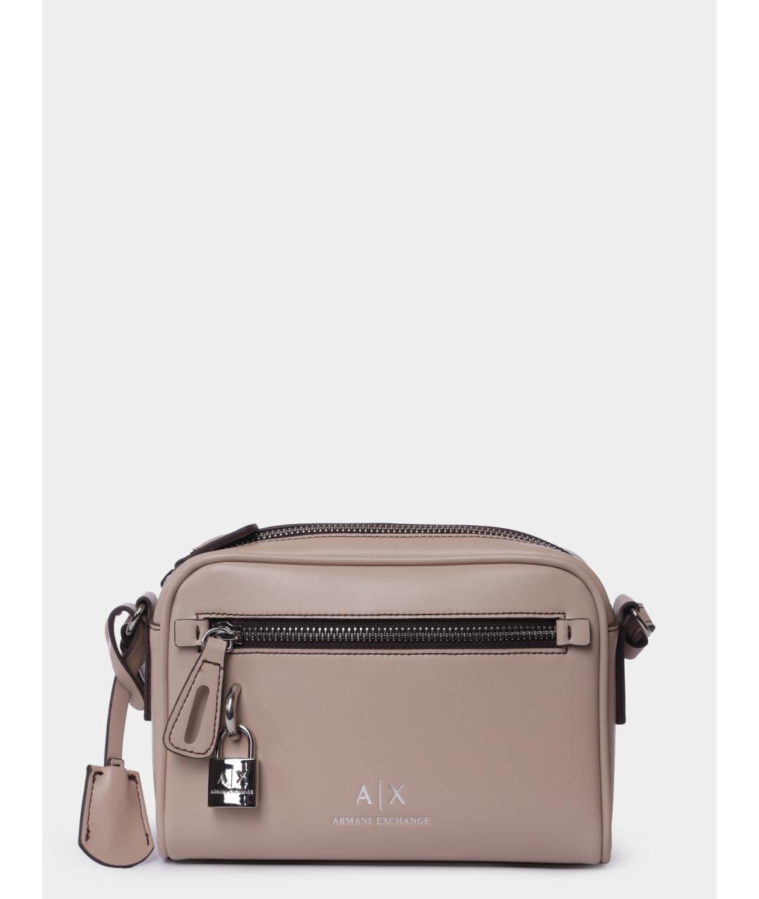 ARMANI EXCHANGE Бежевая сумка через плечо, фото 3