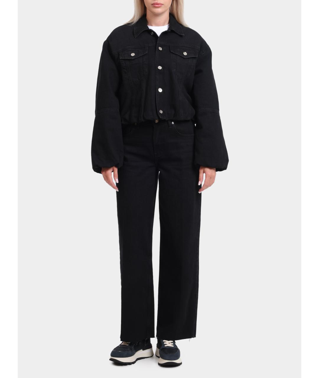 LIU JO Черная хлопковая куртка, фото 2