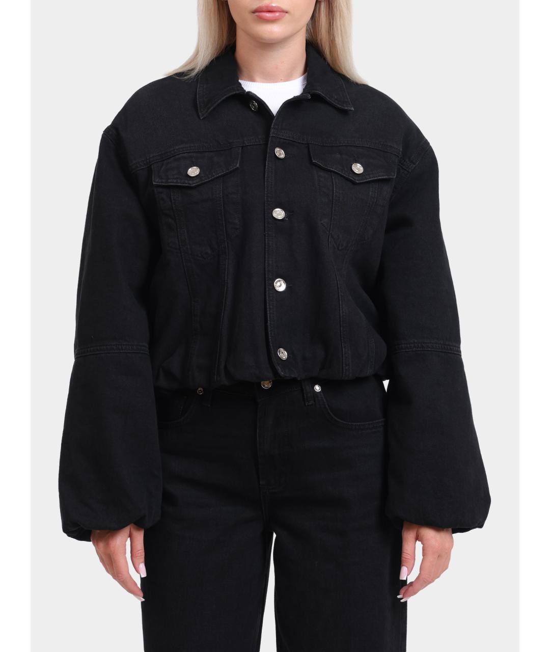 LIU JO Черная хлопковая куртка, фото 6