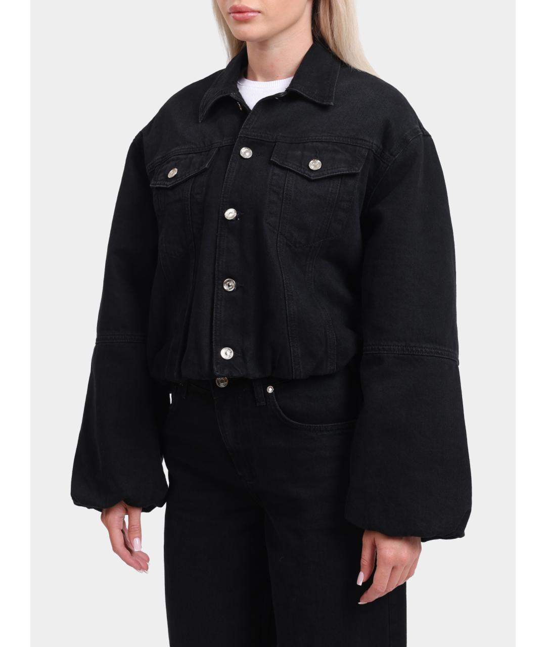 LIU JO Черная хлопковая куртка, фото 3