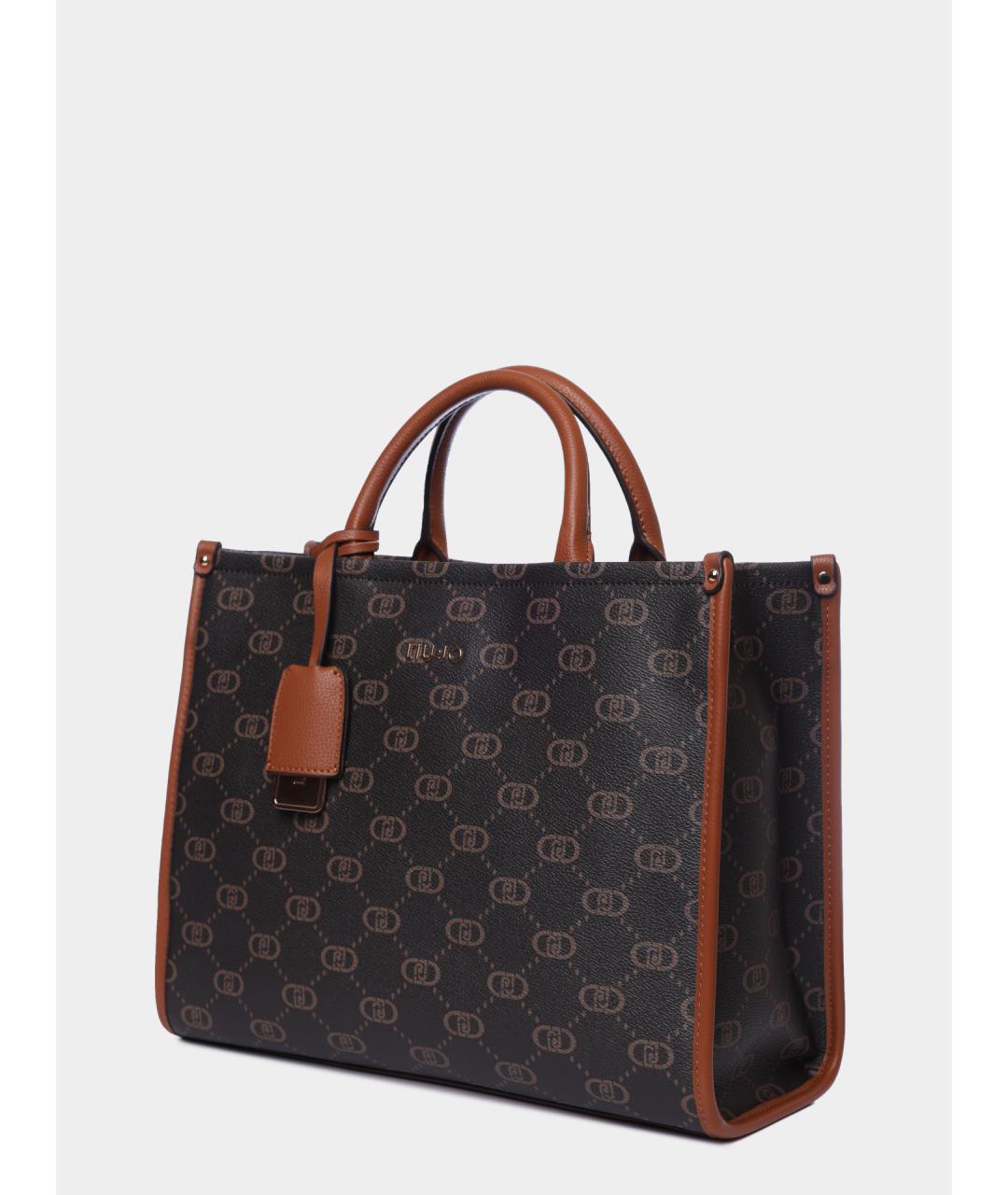 LIU JO Коричневая сумка тоут, фото 2