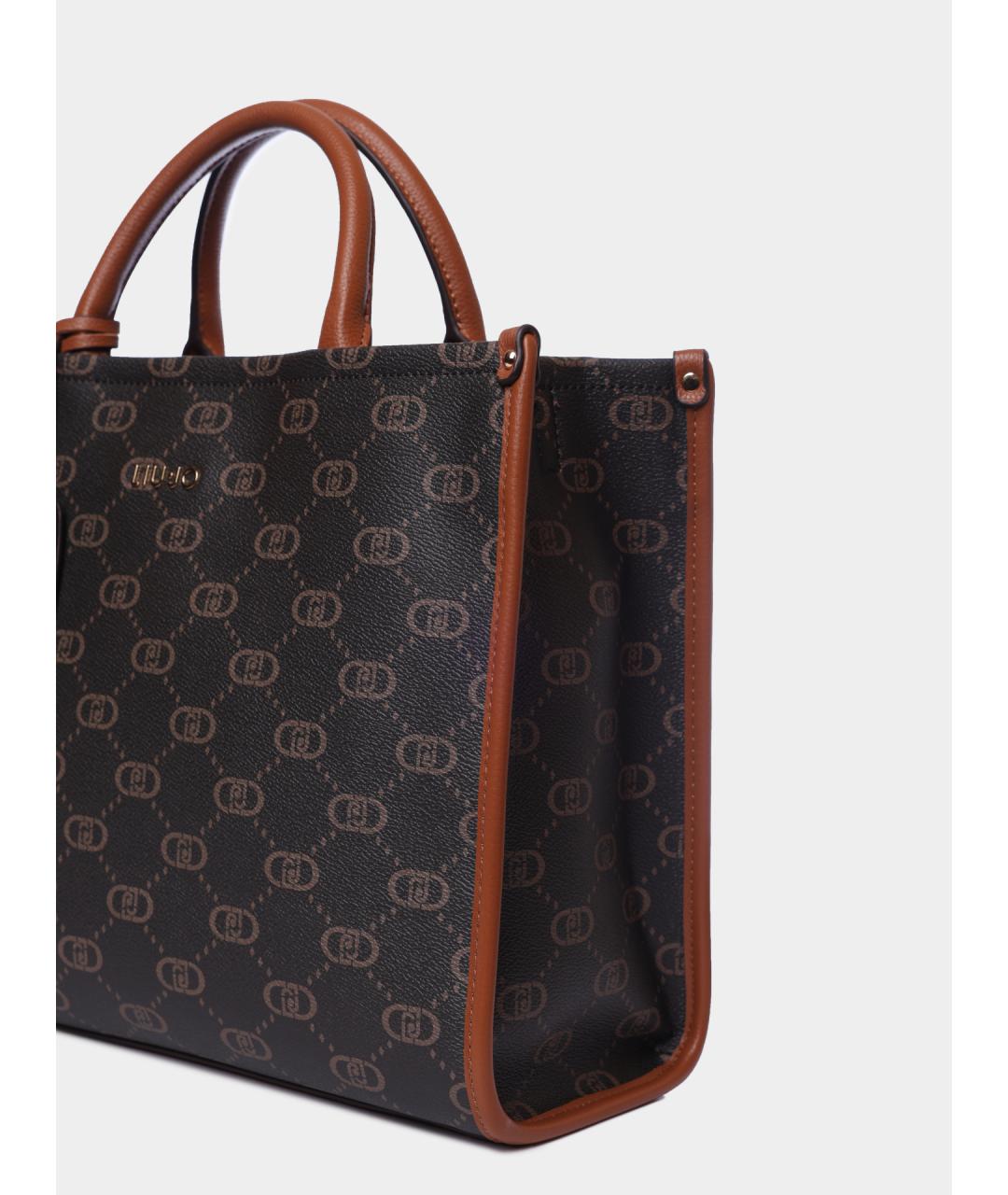 LIU JO Коричневая сумка тоут, фото 3