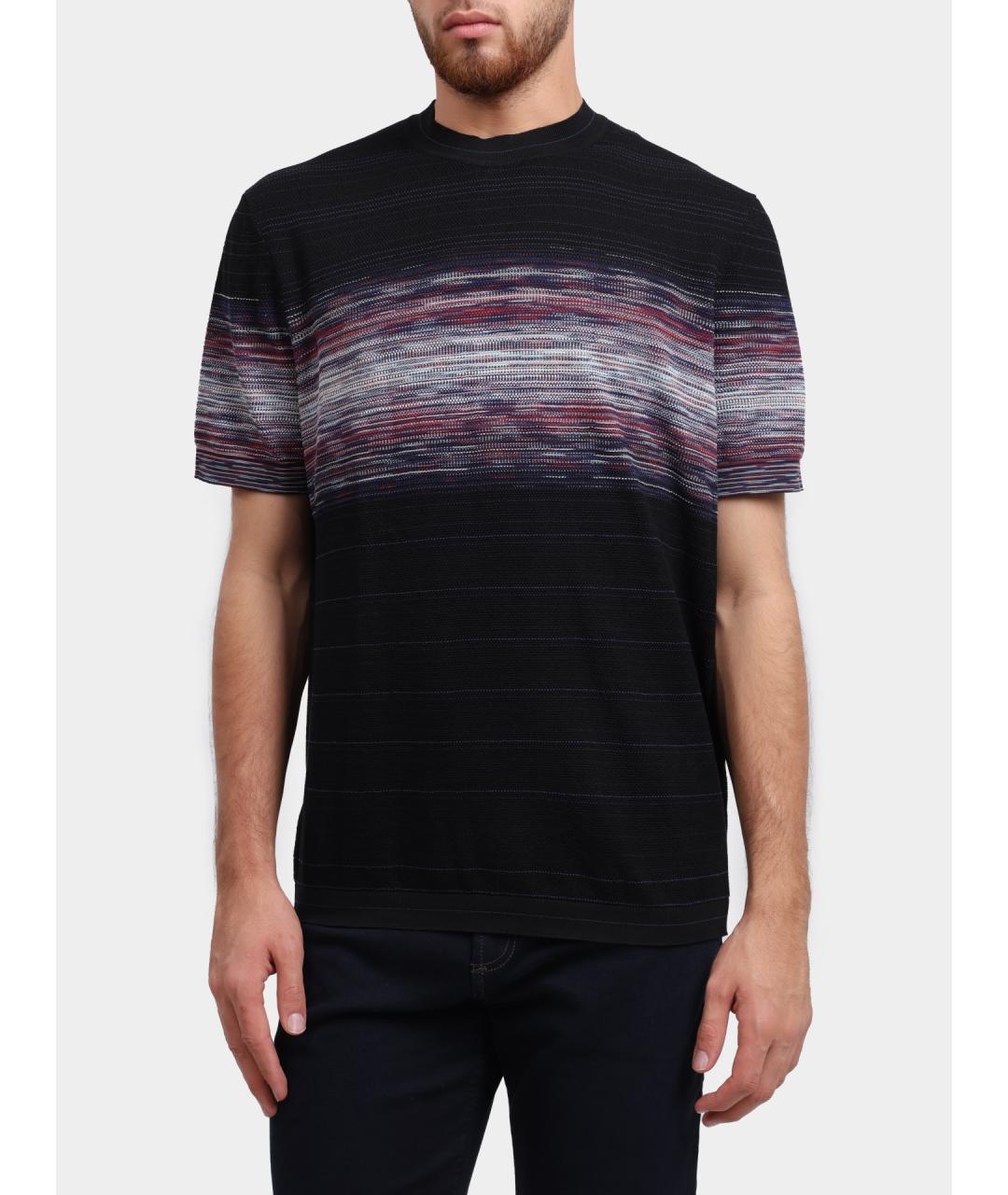 MISSONI Черная хлопковая футболка, фото 5