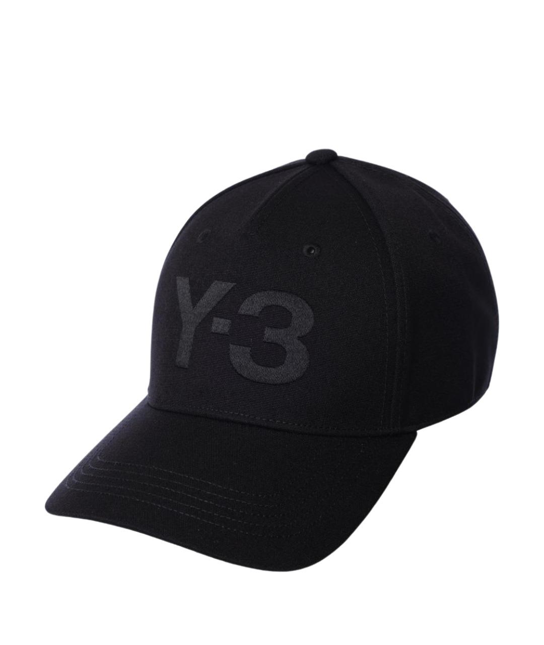 Y-3 Черная синтетическая кепка/бейсболка, фото 1