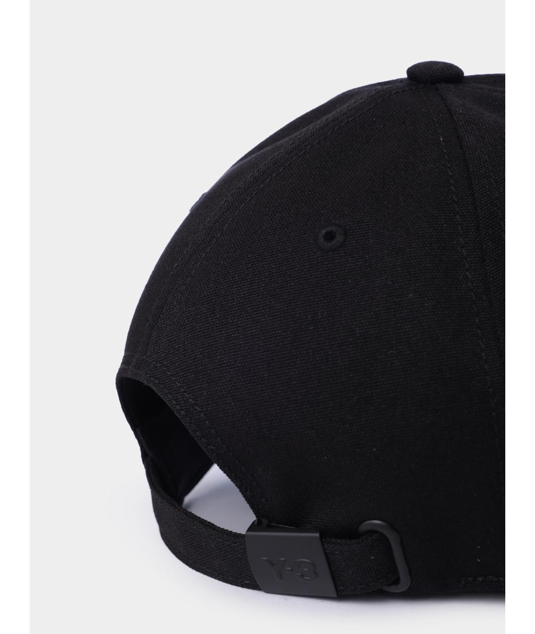 Y-3 Черная синтетическая кепка/бейсболка, фото 4