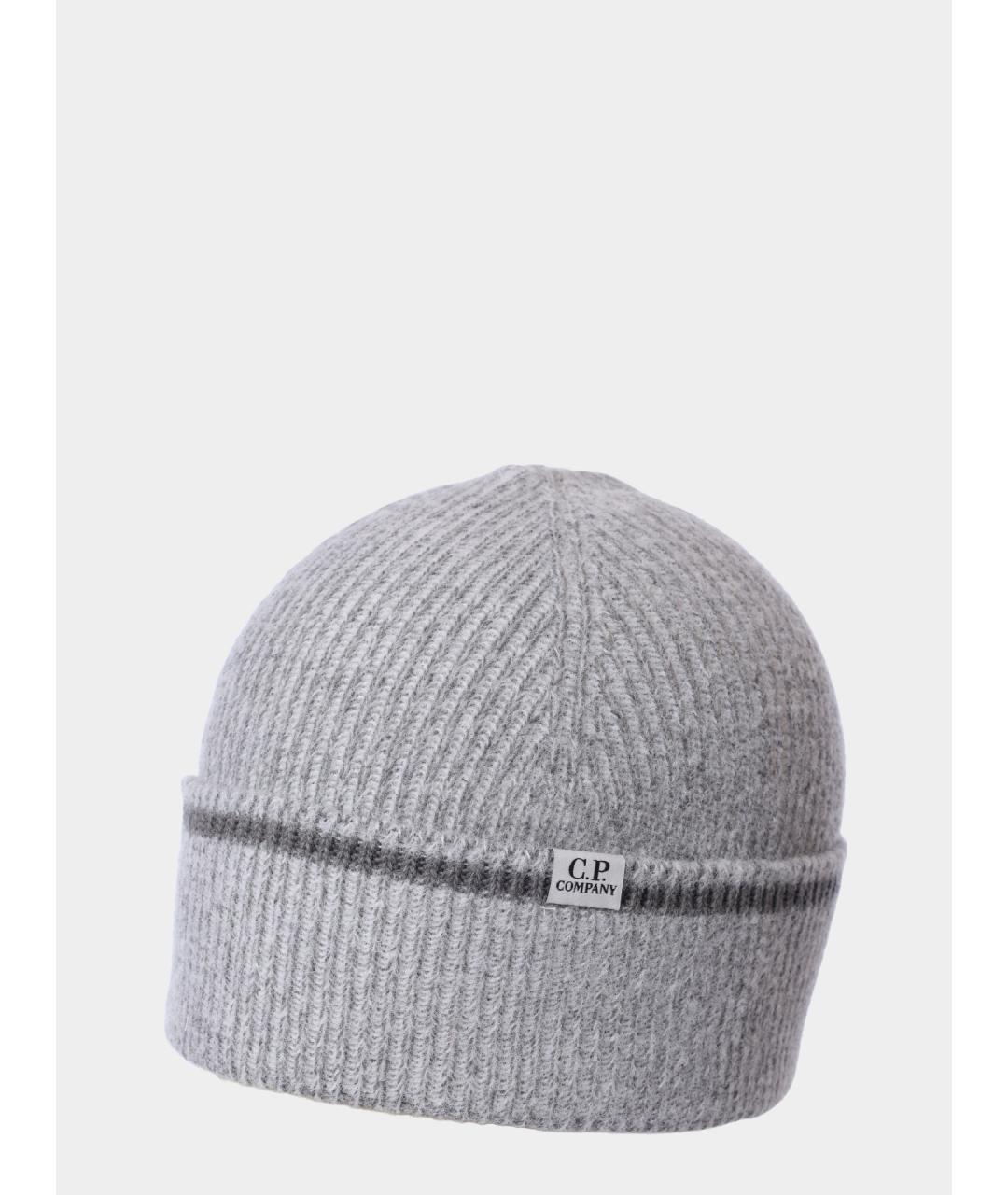 CP COMPANY Серая шерстяная шапка, фото 2