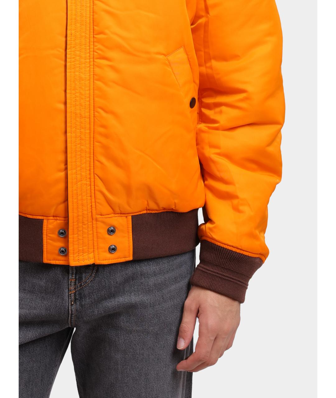 DIESEL Коричневая полиамидовая куртка, фото 4