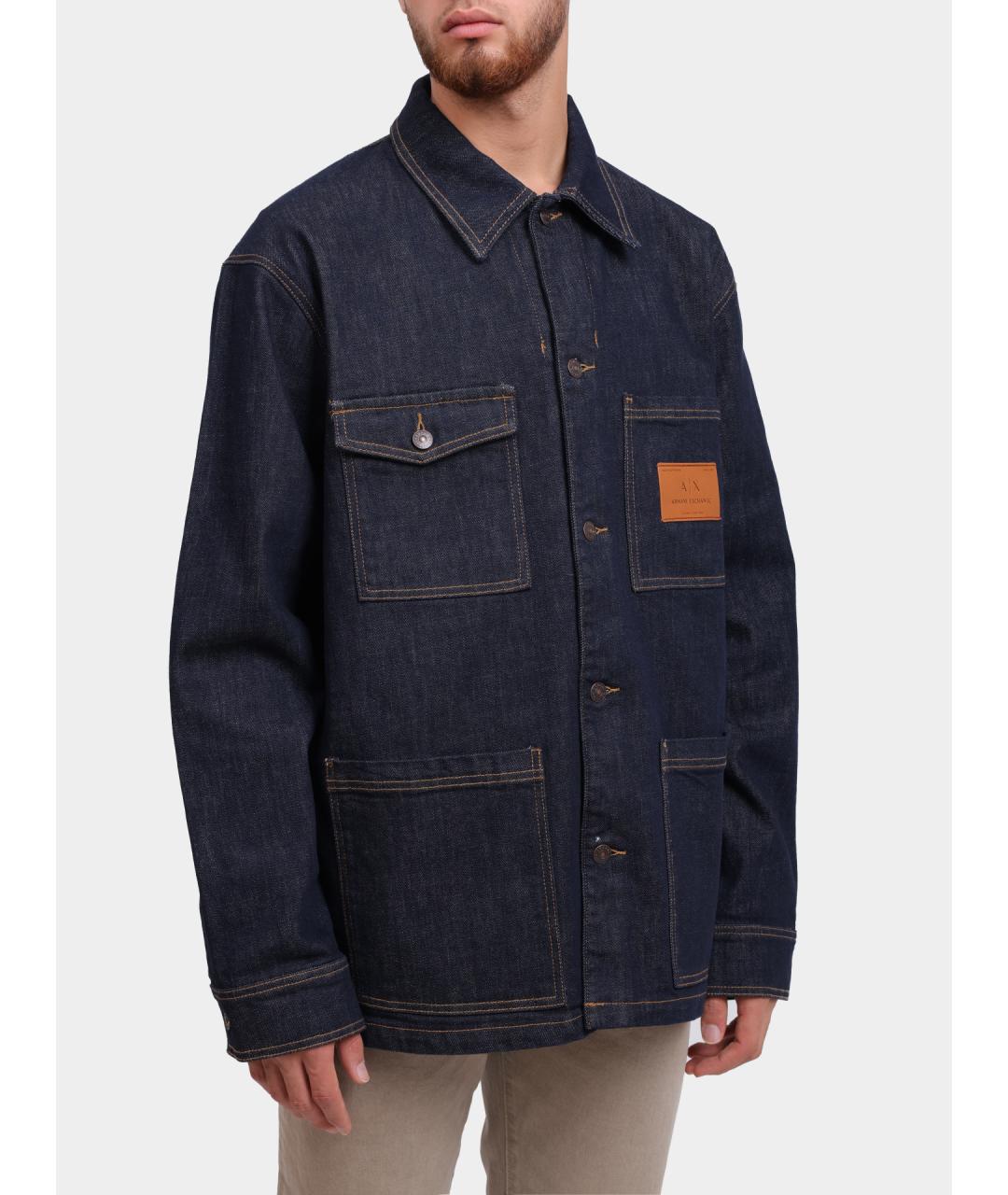 ARMANI EXCHANGE Синяя деним куртка, фото 3