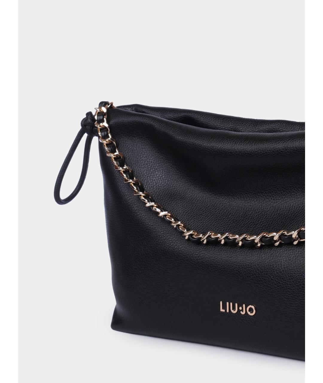 LIU JO Черная сумка через плечо, фото 4