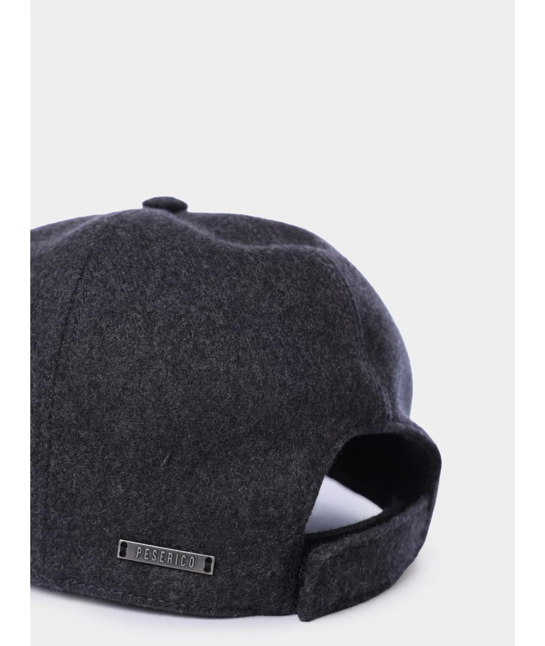 PESERICO Серая шерстяная кепка/бейсболка, фото 4