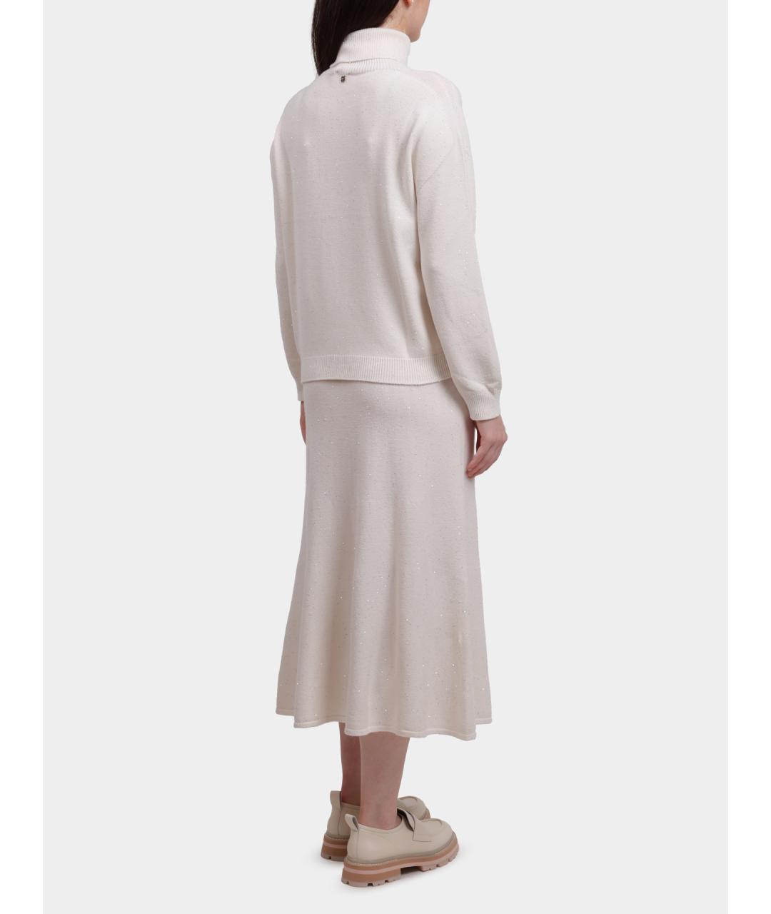 LIU JO Белый вискозный джемпер / свитер, фото 4