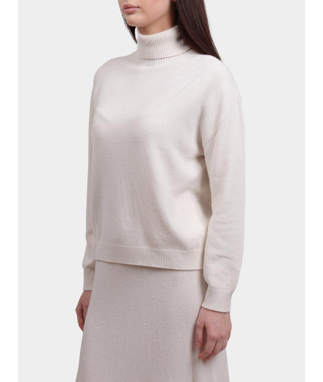 LIU JO Белый вискозный джемпер / свитер, фото 3