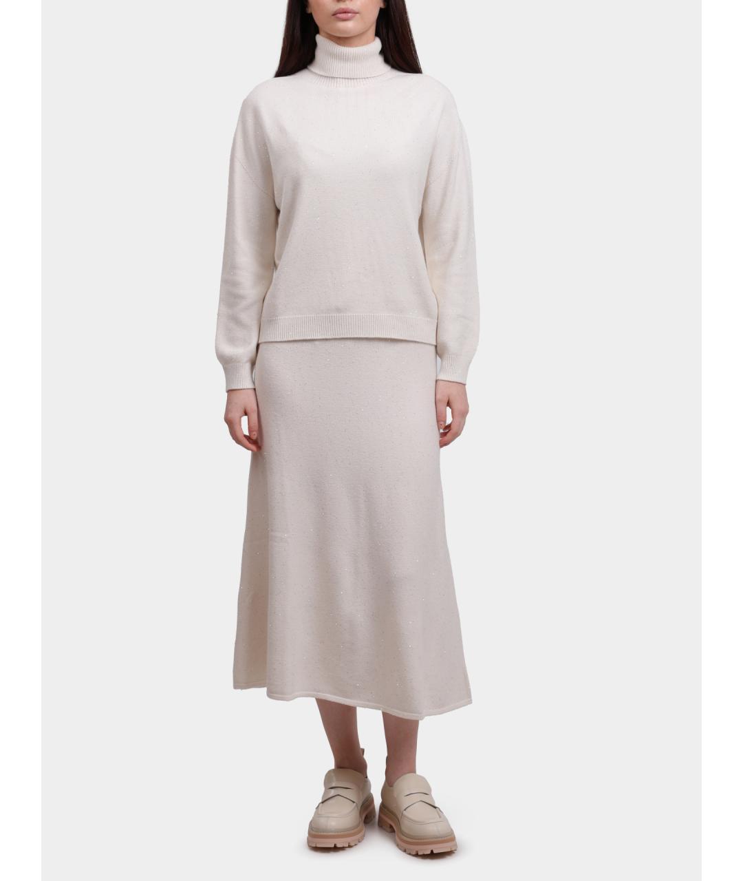 LIU JO Белый вискозный джемпер / свитер, фото 2