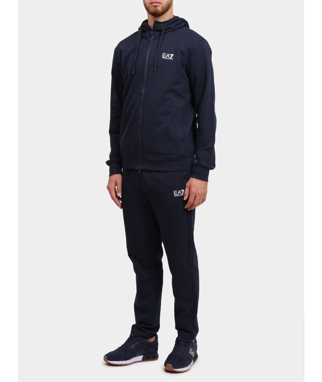 EA7 Синий повседневный костюм, фото 4