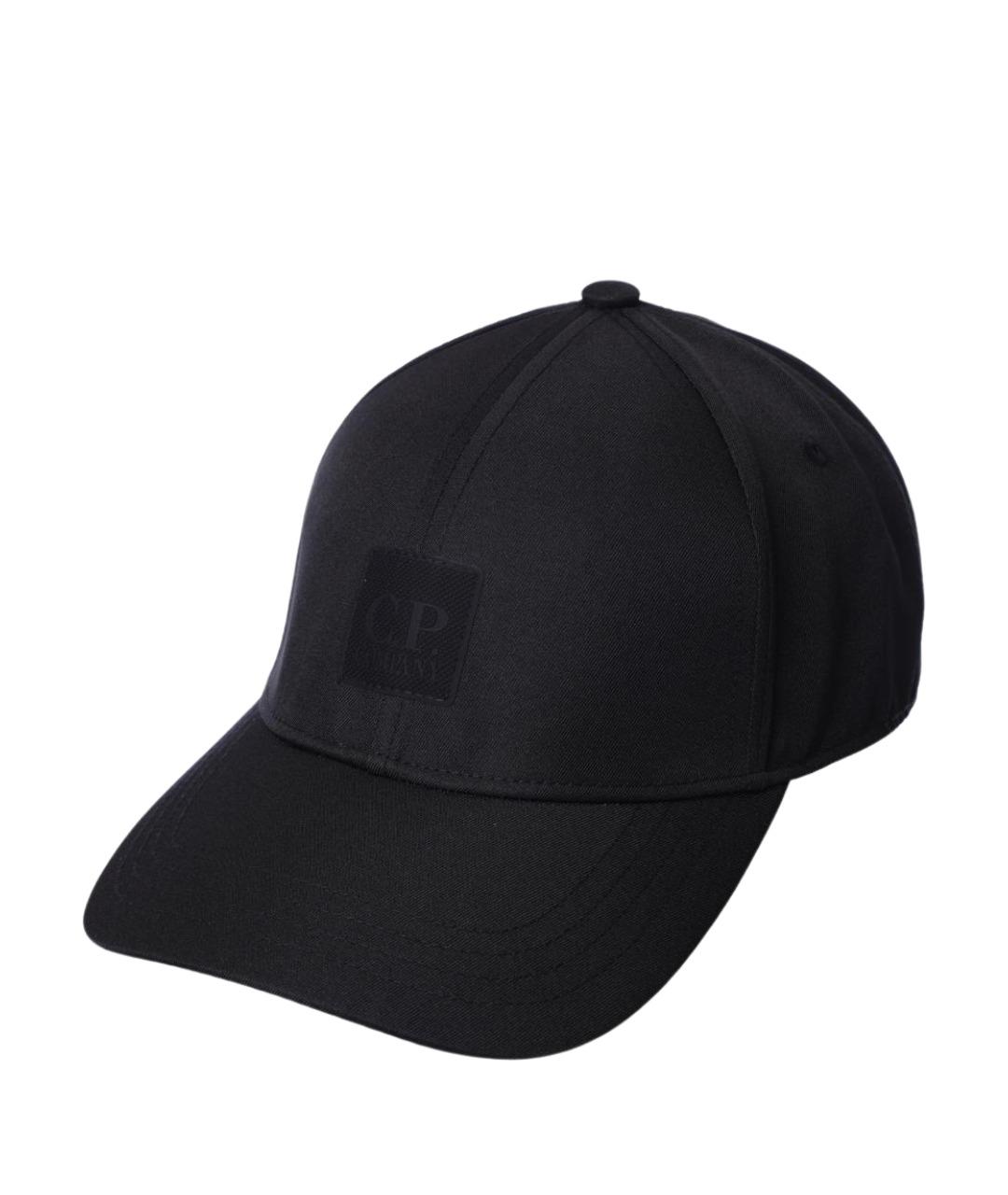 CP COMPANY Черная шерстяная кепка/бейсболка, фото 1