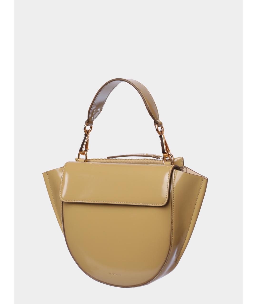 WANDLER Желтая кожаная сумка через плечо, фото 2