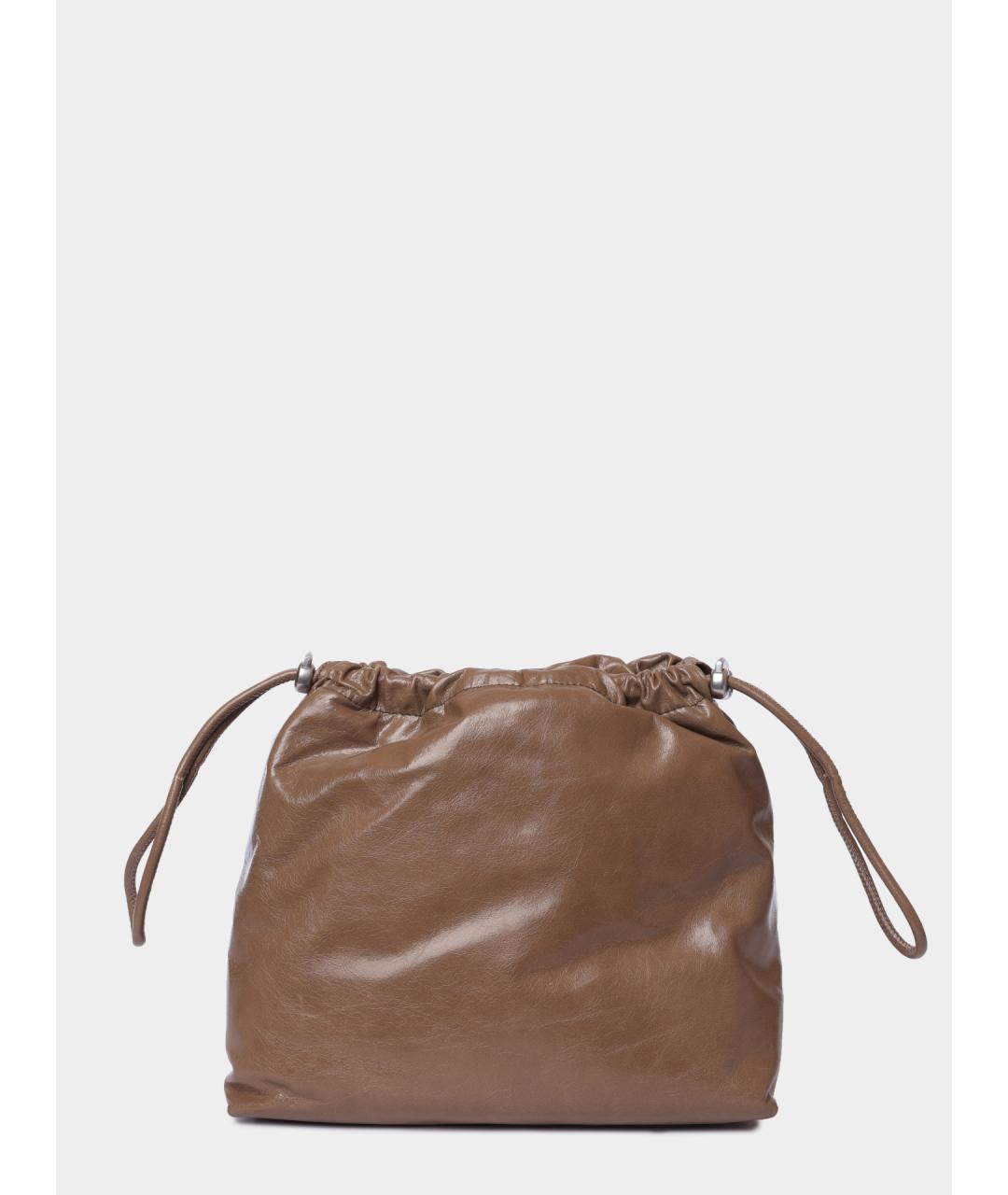 DIESEL Коричневая кожаная сумка через плечо, фото 5