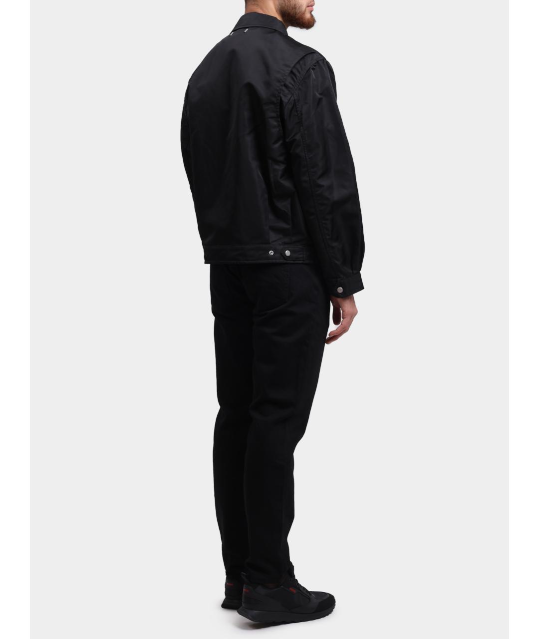 HUGO Черная полиамидовая куртка, фото 5