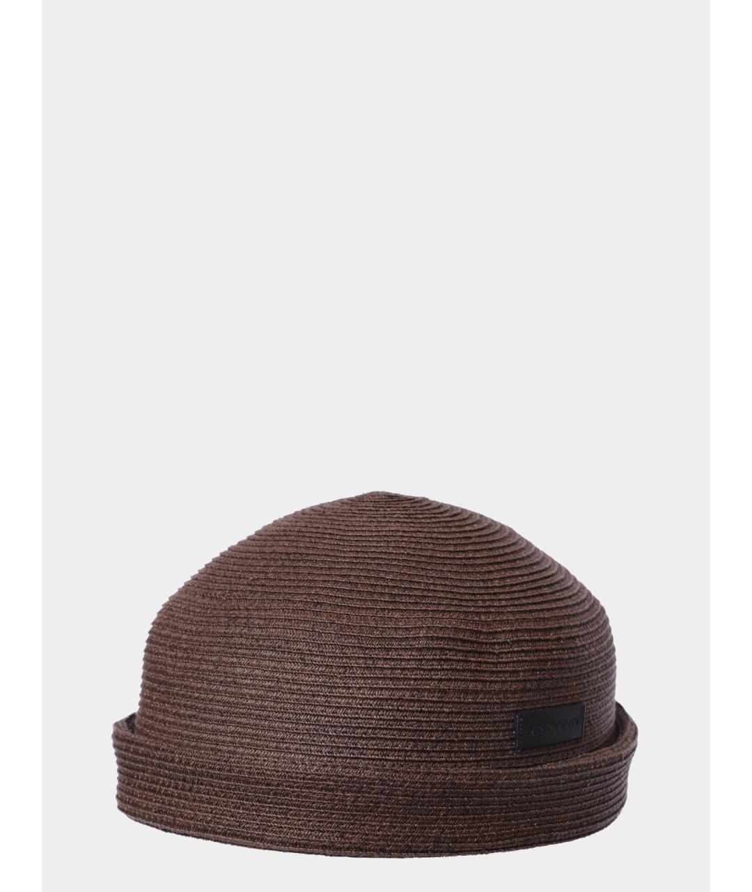 EMPORIO ARMANI Коричневая шапка, фото 3