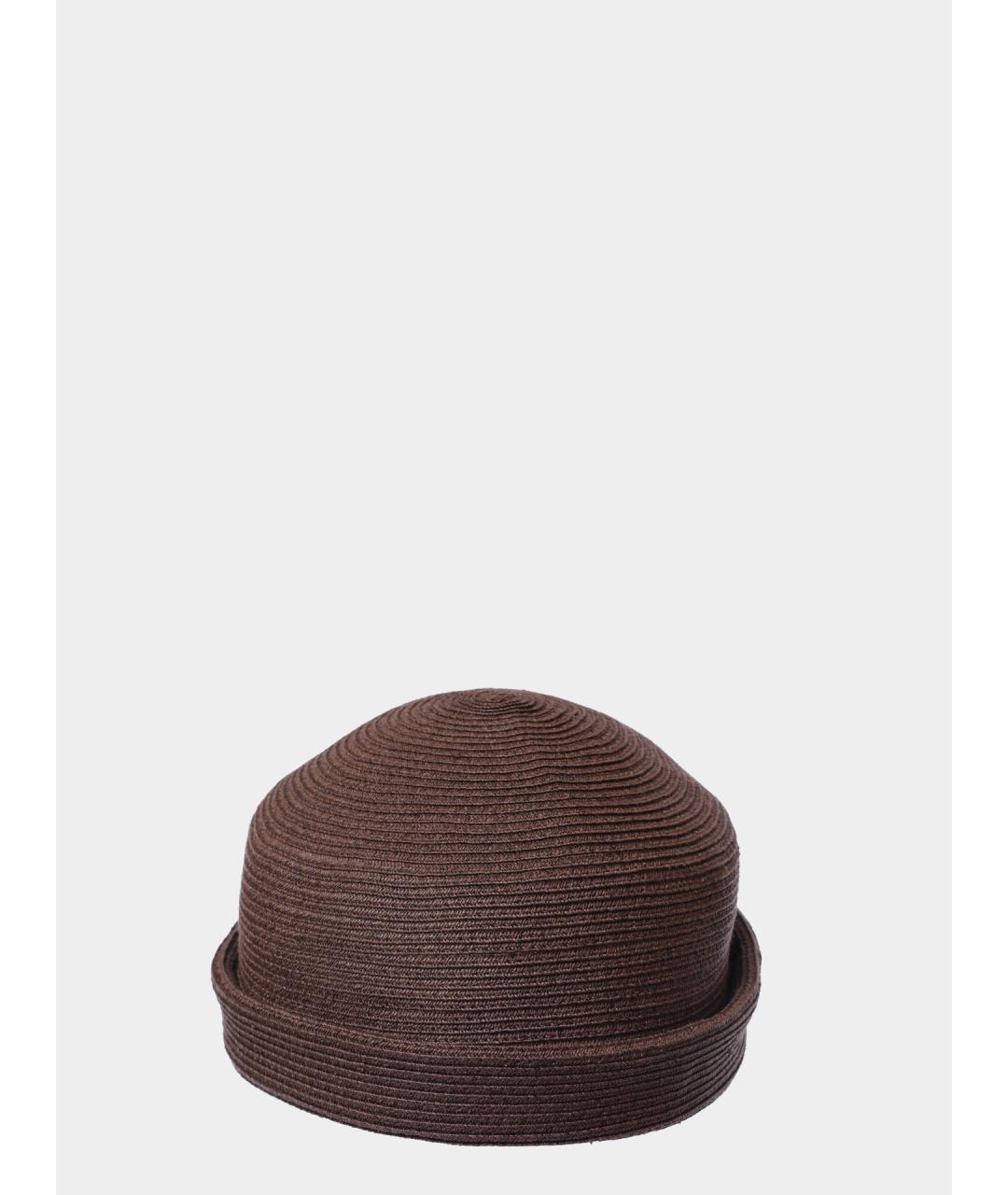 EMPORIO ARMANI Коричневая шапка, фото 2