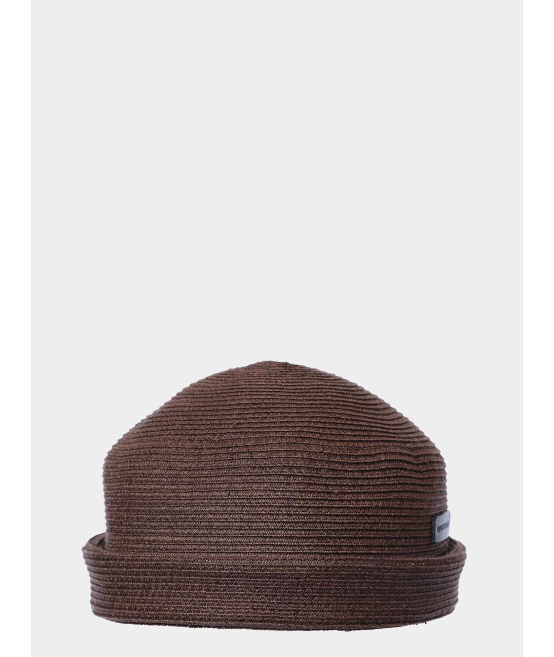 EMPORIO ARMANI Коричневая шапка, фото 4