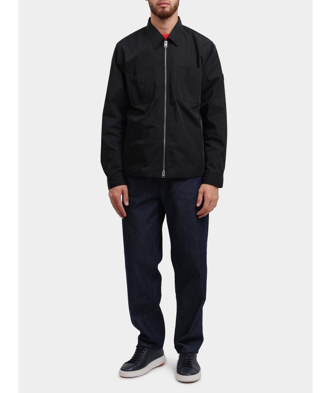 HUGO Черная полиамидовая куртка, фото 2