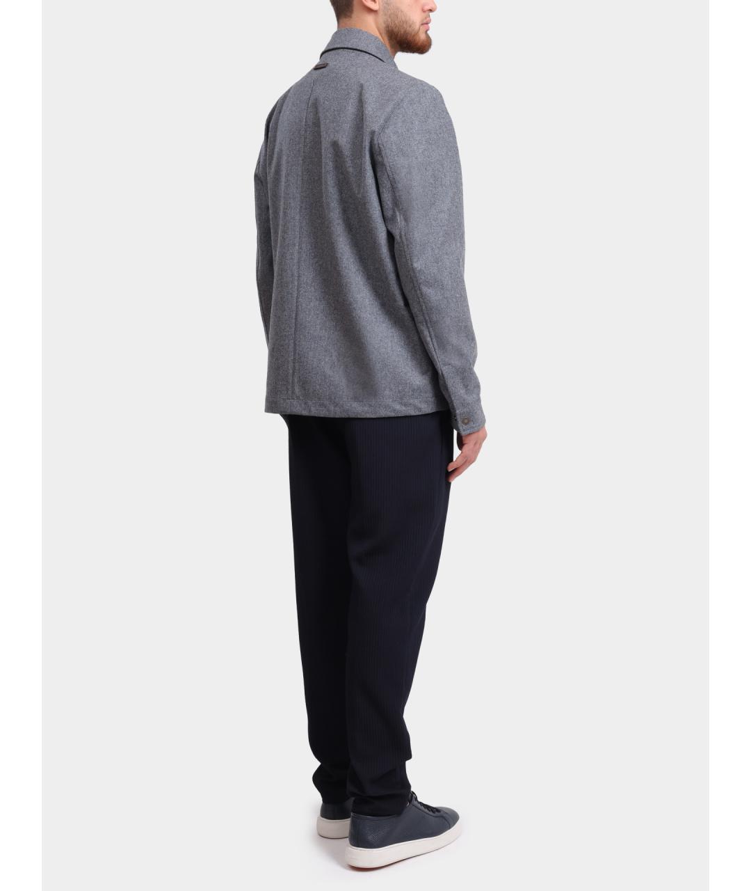 PESERICO Серая шерстяная куртка, фото 2