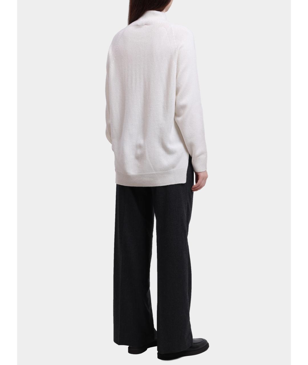 PESERICO Белый шерстяной джемпер / свитер, фото 3