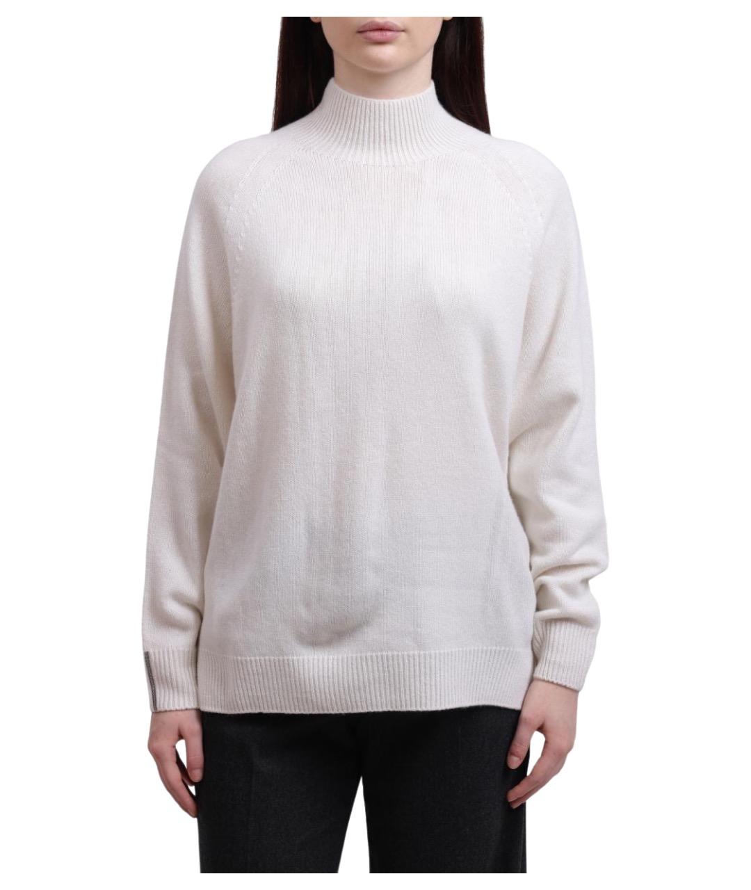 PESERICO Белый шерстяной джемпер / свитер, фото 1