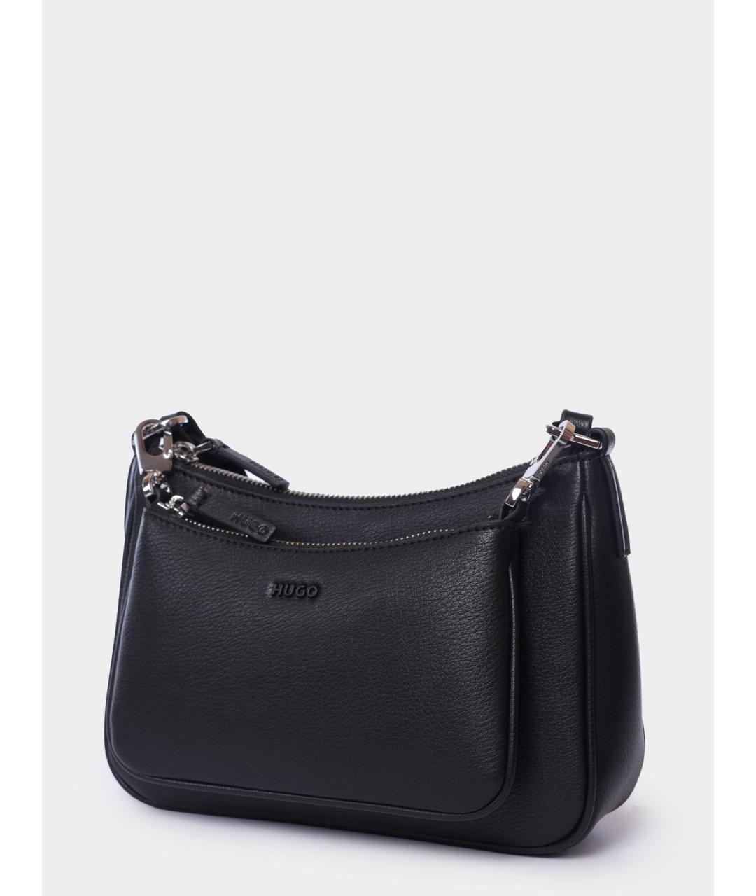 HUGO Черная сумка через плечо, фото 4
