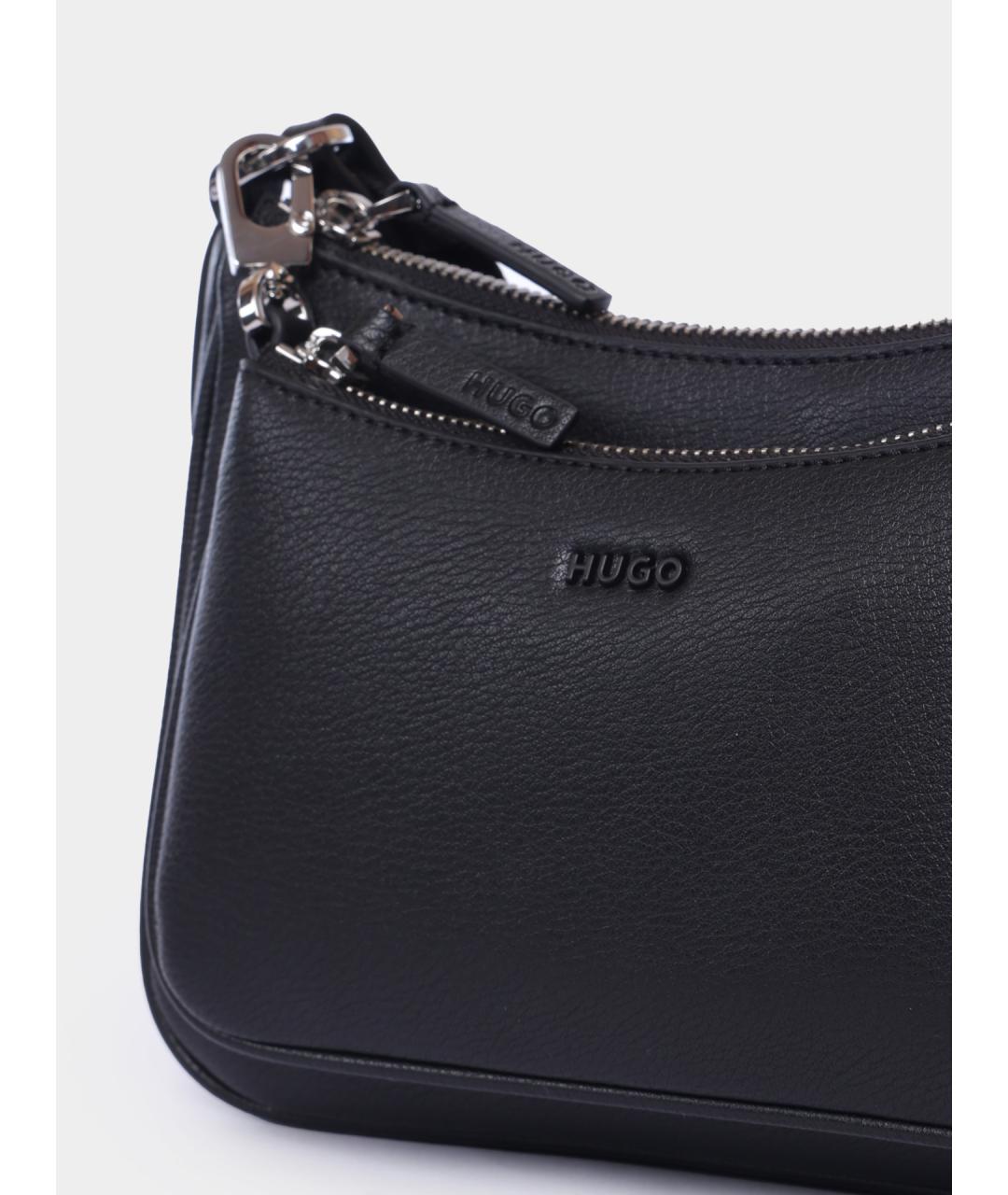 HUGO Черная сумка через плечо, фото 5