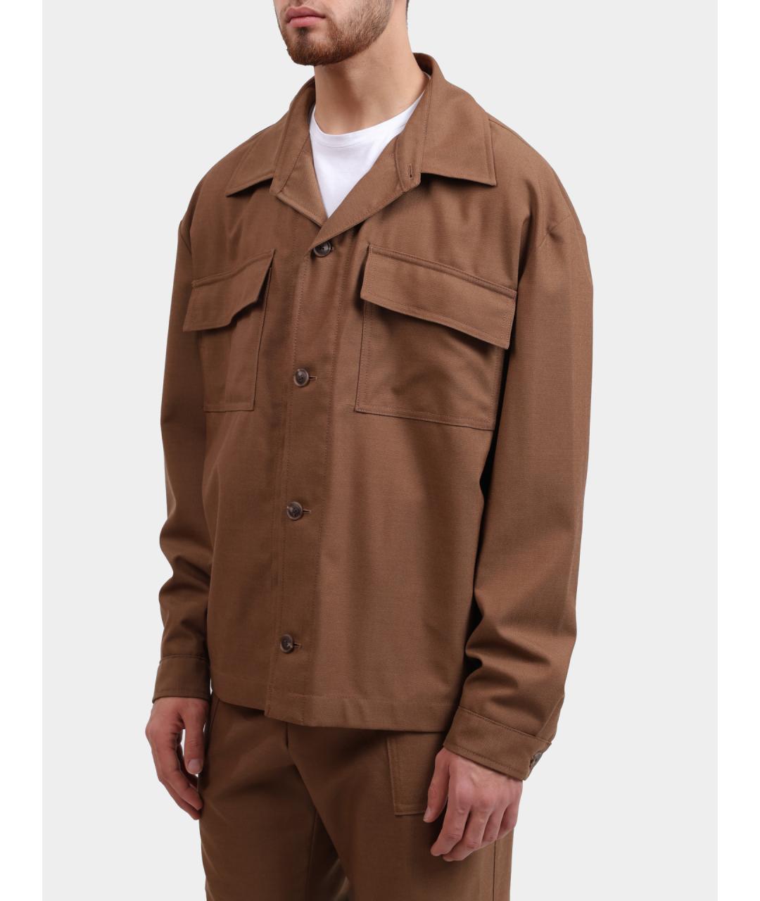 HUGO BOSS Коричневая шерстяная куртка, фото 3