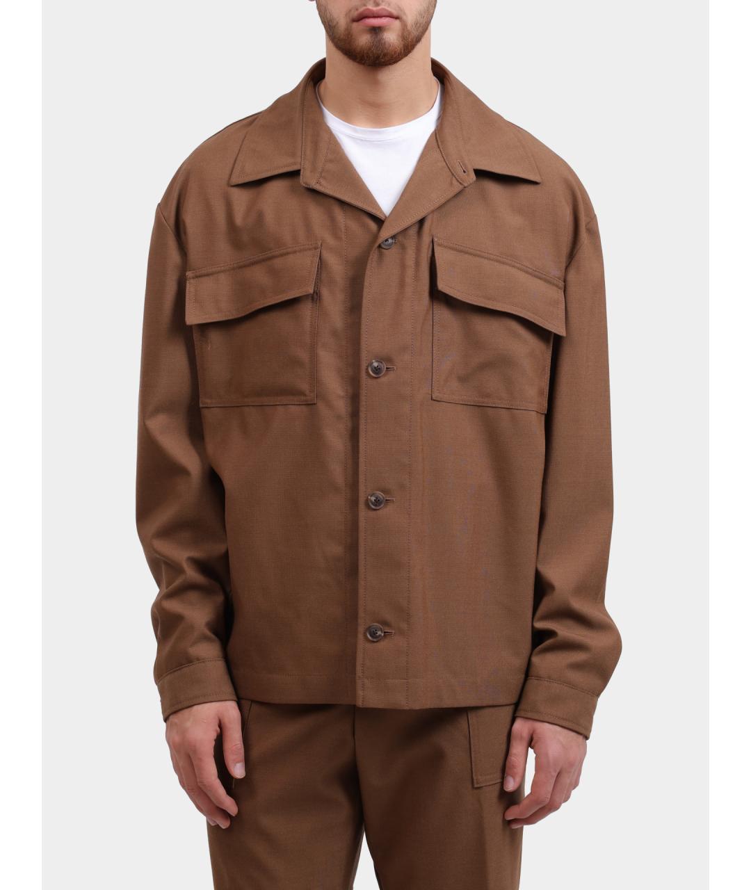 HUGO BOSS Коричневая шерстяная куртка, фото 5