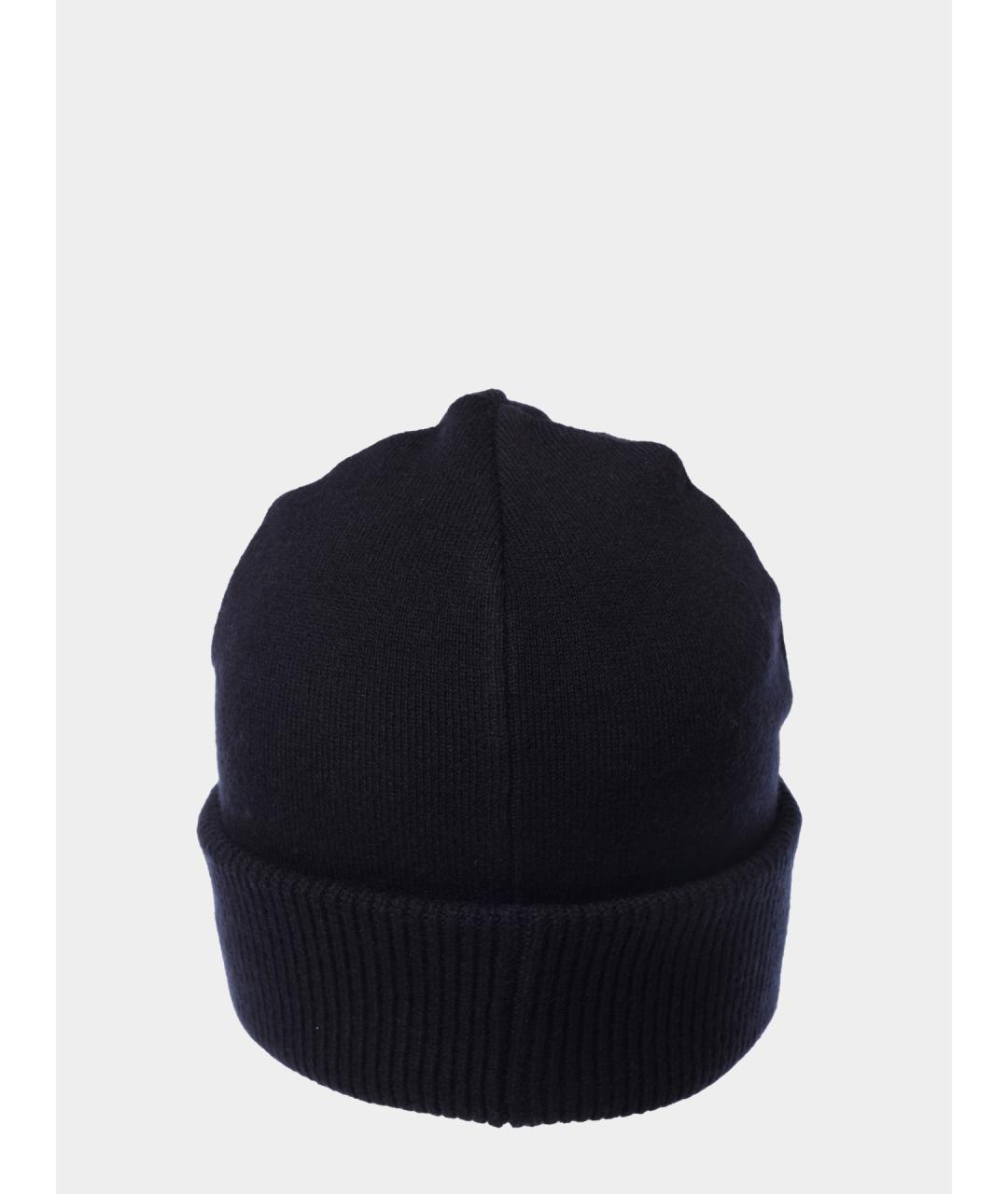 EMPORIO ARMANI Синяя шерстяная шапка, фото 4