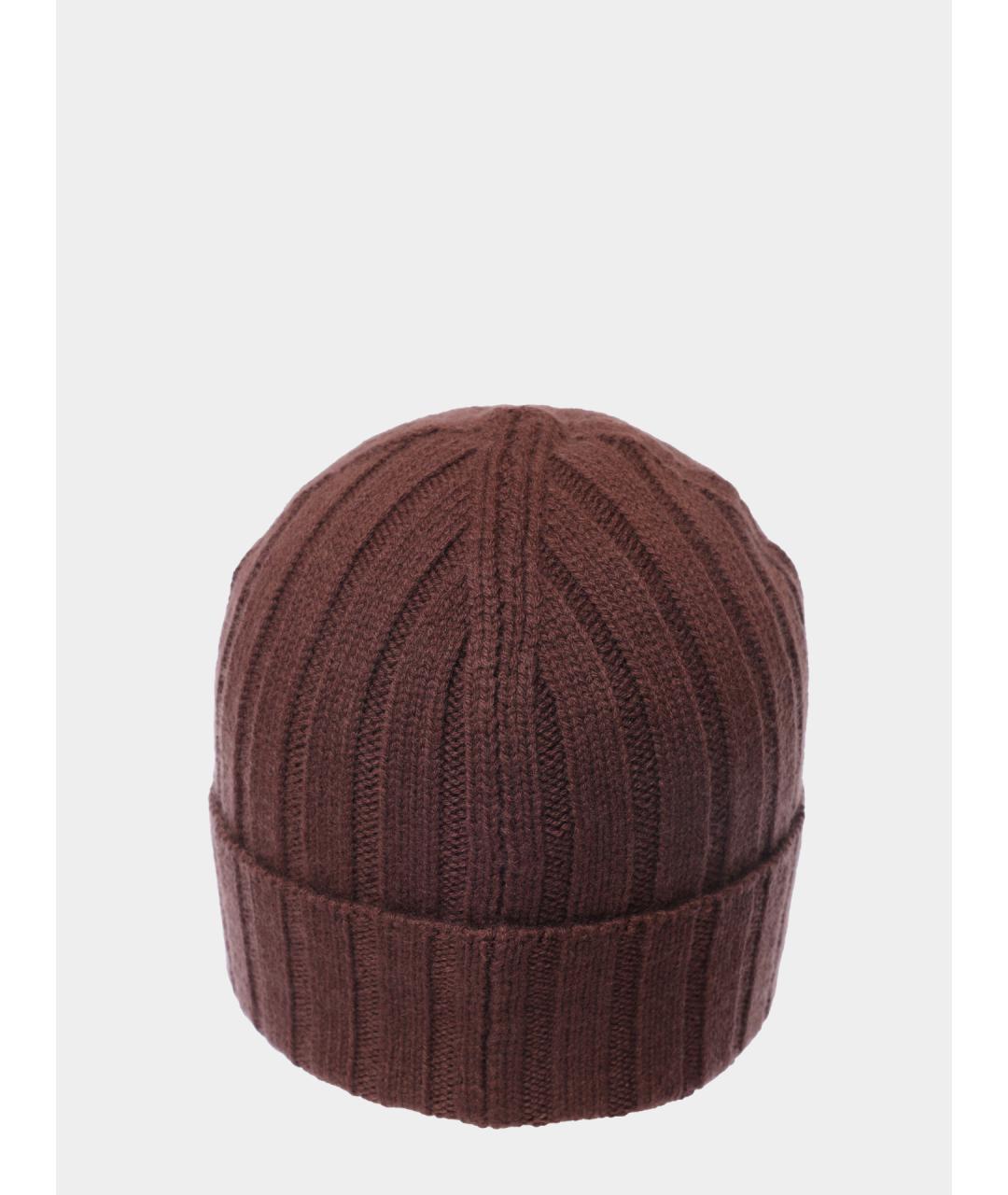 EMPORIO ARMANI Коричневая шерстяная шапка, фото 4
