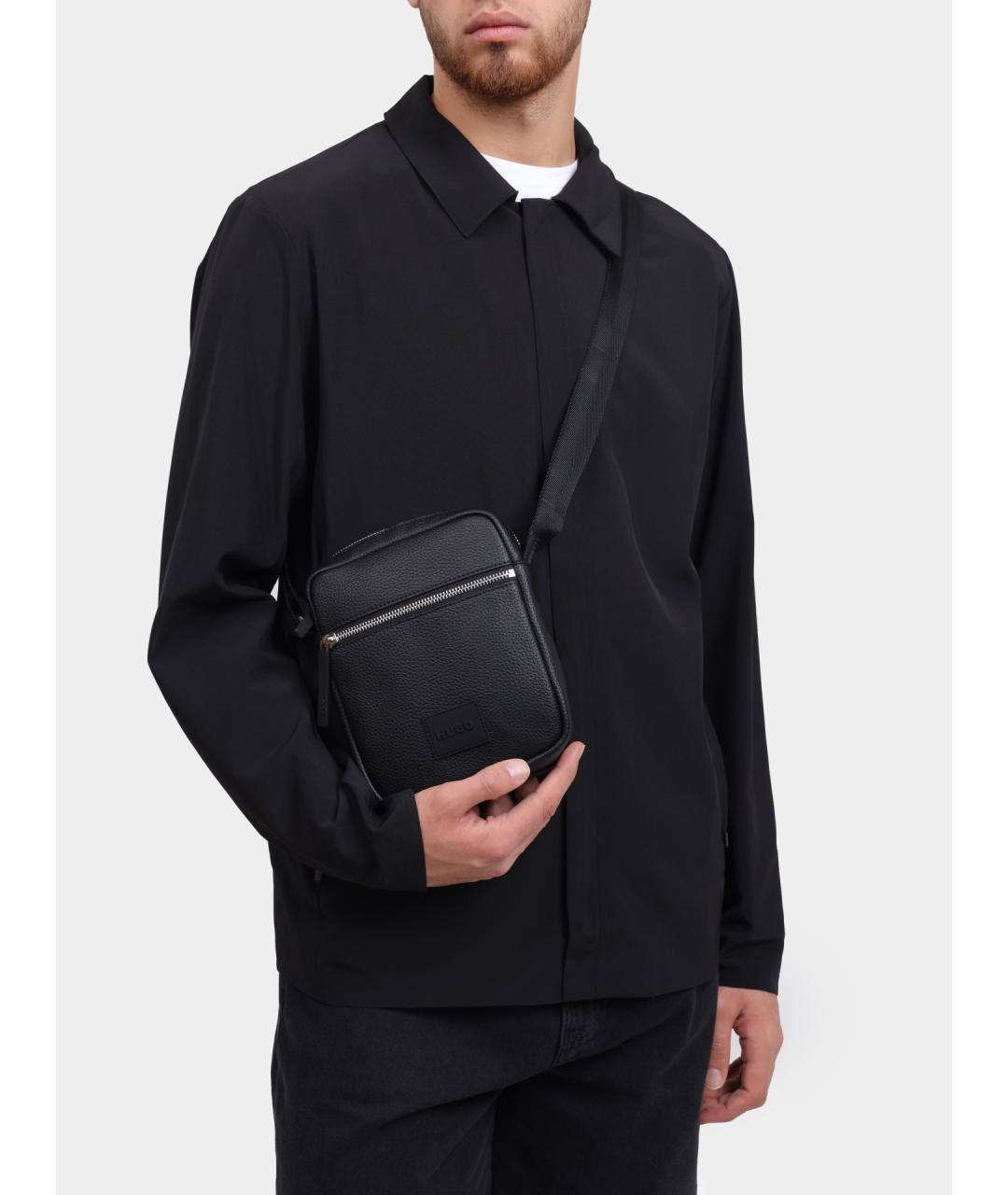 HUGO Черная сумка на плечо, фото 2