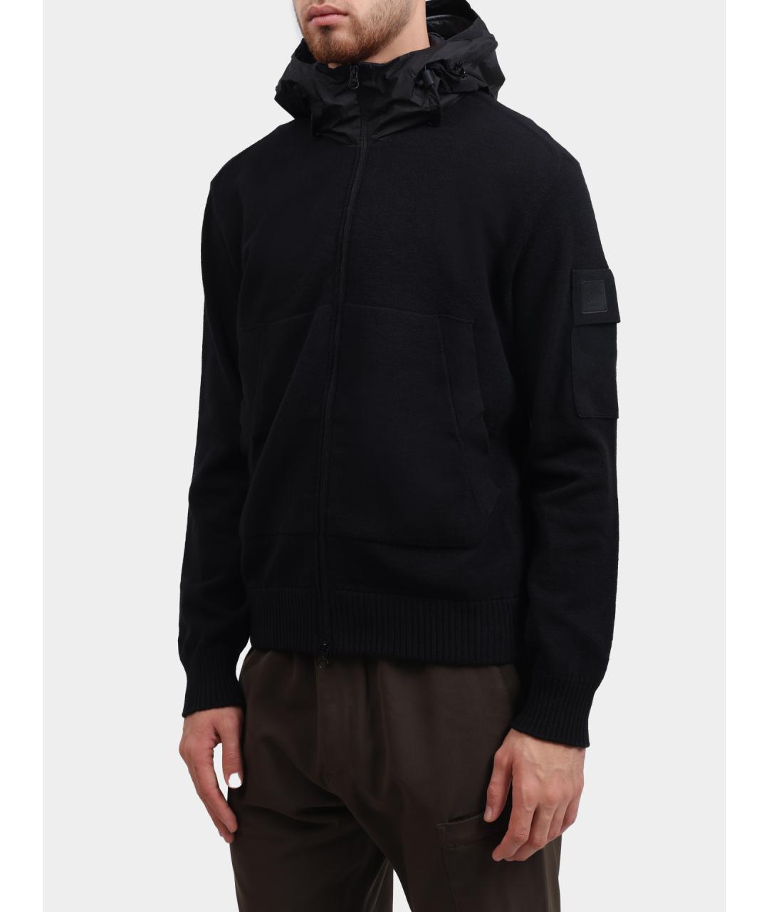 CP COMPANY Черный полиамидовый кардиган, фото 5