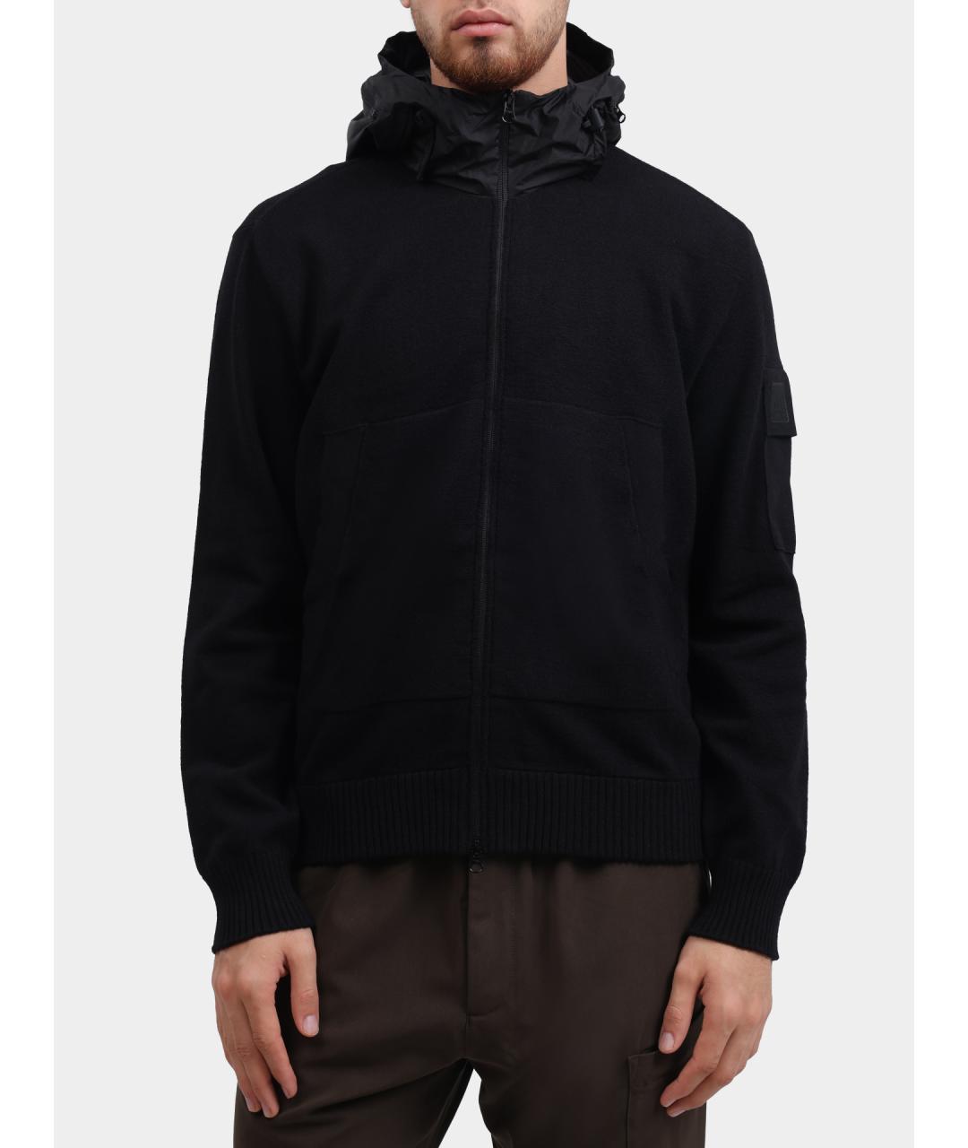 CP COMPANY Черный полиамидовый кардиган, фото 6
