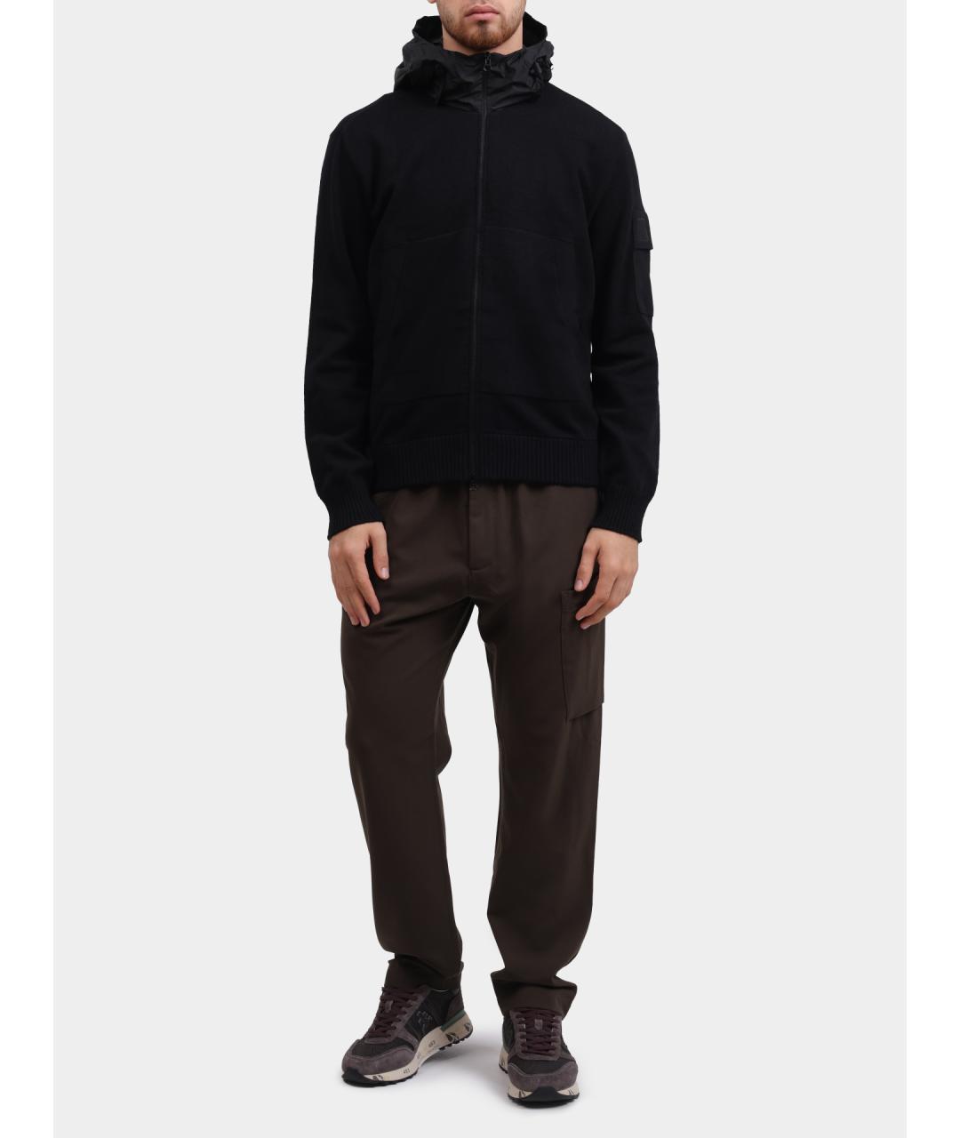 CP COMPANY Черный полиамидовый кардиган, фото 2